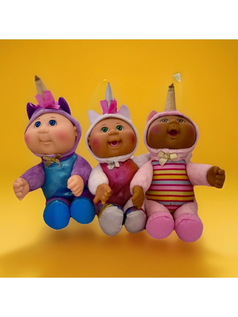 3 Cabbage Patch Kids Cuties 2015 Unicorn Unicorns Bulk Bundle Set x 3 Doll Dolls